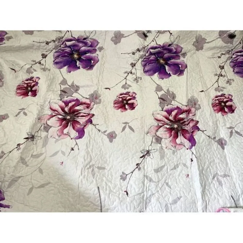 100% Cotton Feeling 3pcs Quilt Set -King Size